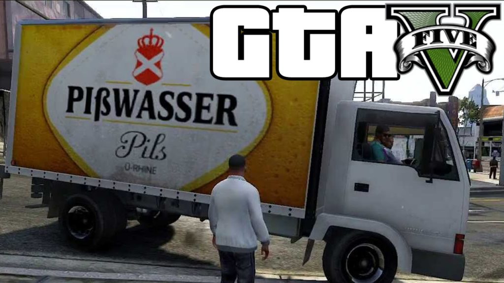Beer truck from video game GTA V.